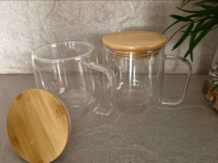 2 x Double wall mug, 350ml