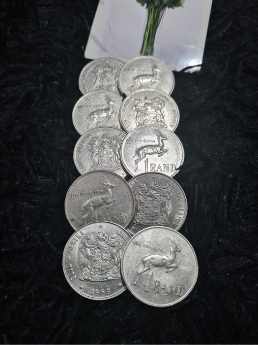 10 X R1 CIRCULATED R1 COINS