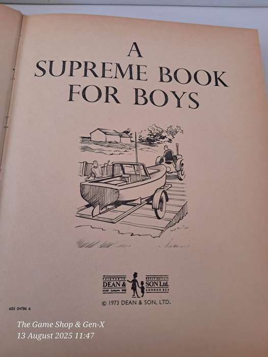 Book: A Supreme book for Boys (1973)