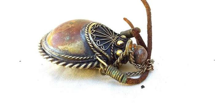 Copper and Brass Snuff Bottle