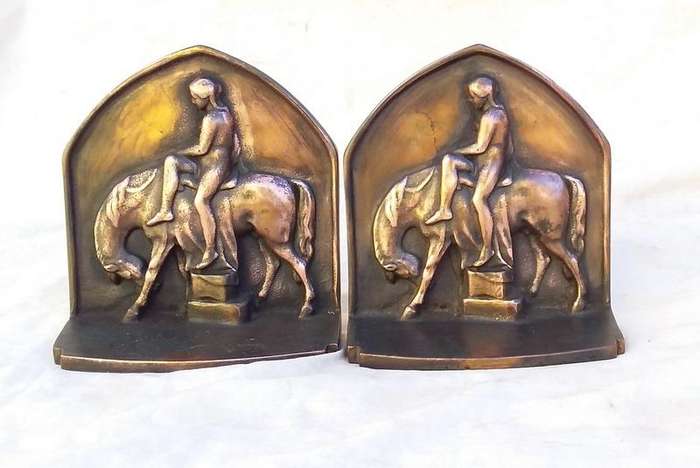 Lady Godiva Book Ends