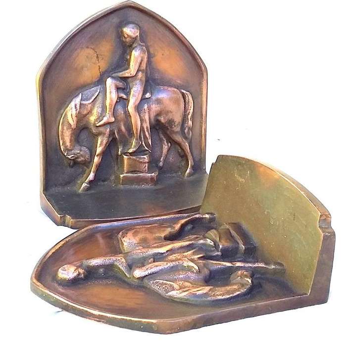 Lady Godiva Book Ends