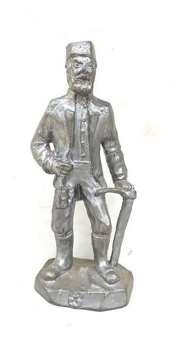Vintage Solid lead Cas Figure of a Russian miner