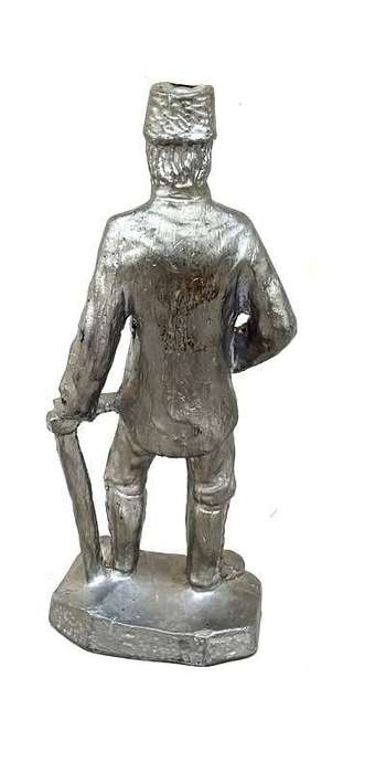Vintage Solid lead Cas Figure of a Russian miner
