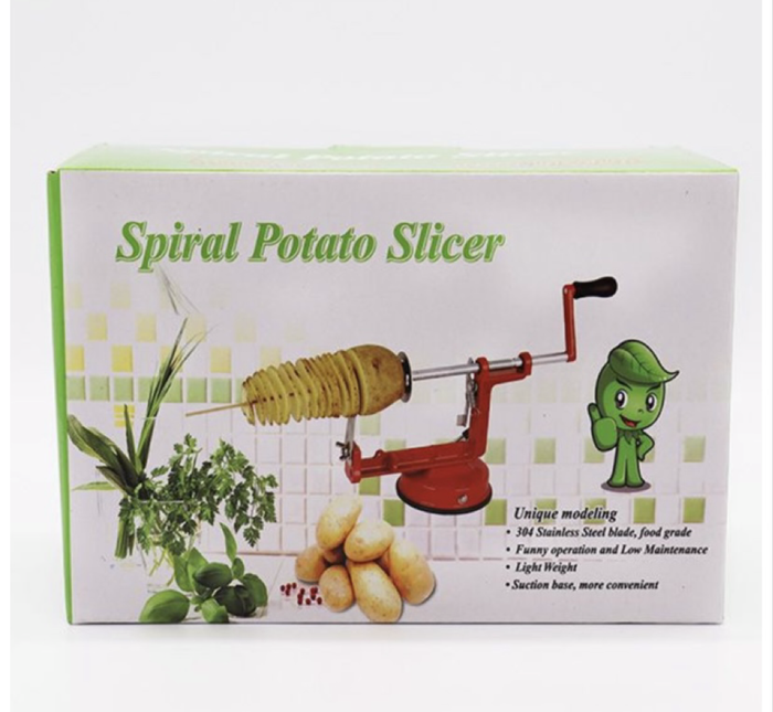 Spiral potato slicer