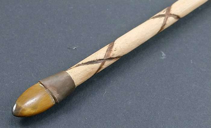 Handcrafted Genuine Clear Quartz, Tigers-Eye and Wood Healing Wand.