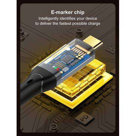 USB-C Fast Charging Data Cable 240W-USB-C To USB-C 1Meter Cabl-LDNIO-TC-11c