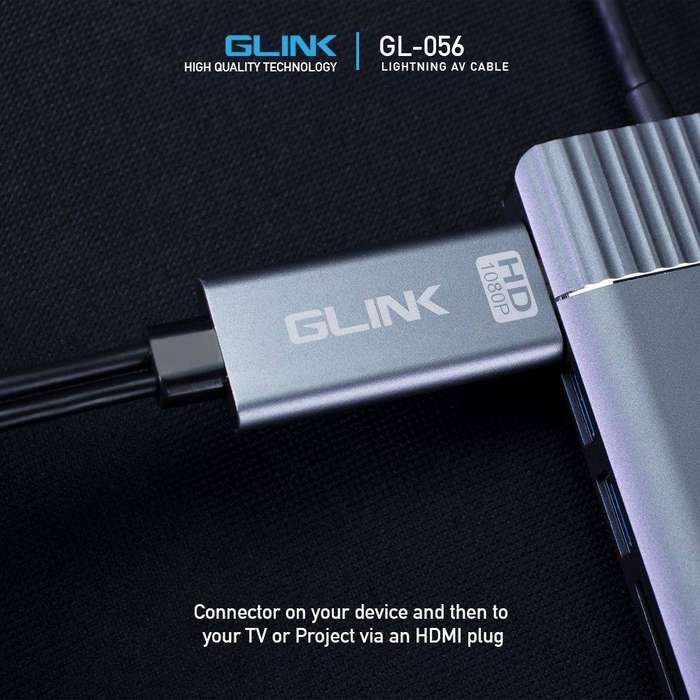 Lightning to HDMI 4K UHD Adapter Cable 1.8m  Plug & Play (GL-056)
