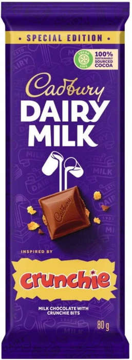 Cadbury Dairy Milk Crunchie Special Edition  12 x 80g Bars