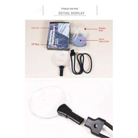 Hands-Free Neck Hanging Magnifier with Flexible Gooseneck for Reading & Crafts