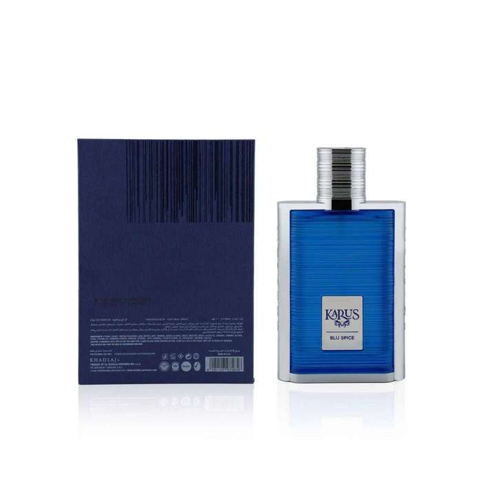 Karus Blue Spice Eau de Parfum 100ml by Khadlaj - Bold Spicy Scent for Men