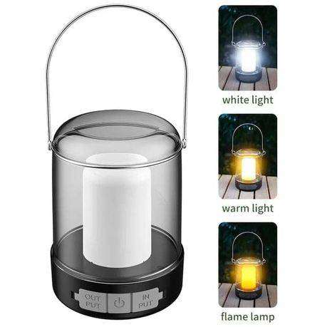 Multifunctional Rechargeable Camping Tent Light with Hook  Outdoor LED Lamp