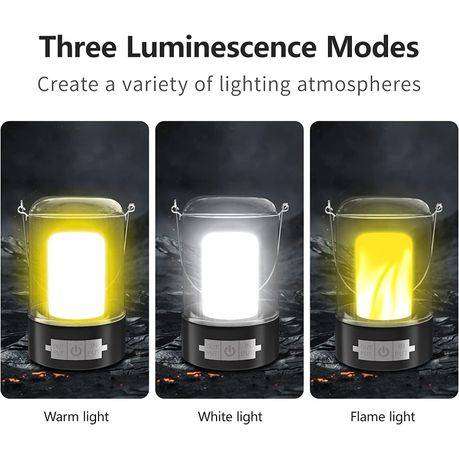 Multifunctional Rechargeable Camping Tent Light with Hook  Outdoor LED Lamp