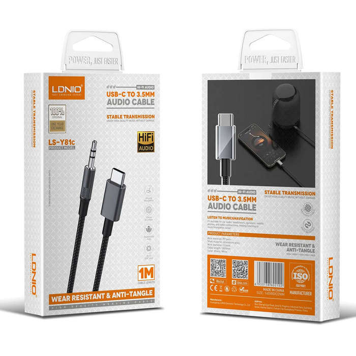 USB-C Fast Charging Data Cable 240W-USB-C To USB-C 1Meter Cabl-LDNIO-TC-11c