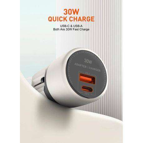 USB-C Fast Universal Wall Charger 30W-With USB-C To Lightning 1Meter Cable -Q2319