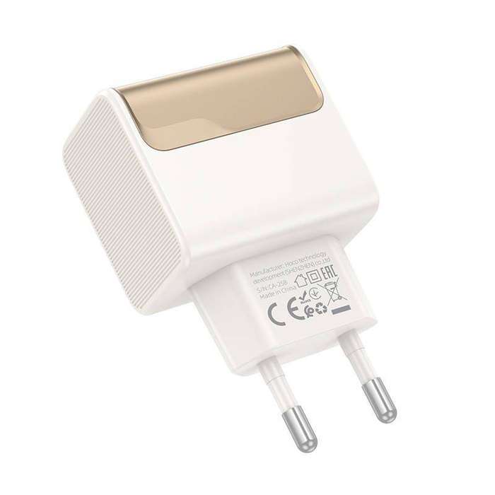 Adapter 20W USB-C Fast Travel Charger with USB-A & USB-C Ports -HOCO CS71A