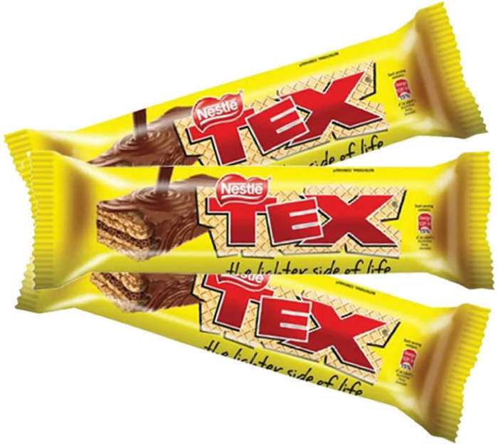 Nestlé Tex Crispy Wafer Bars in Milk Chocolate  Box of 24 x 18g