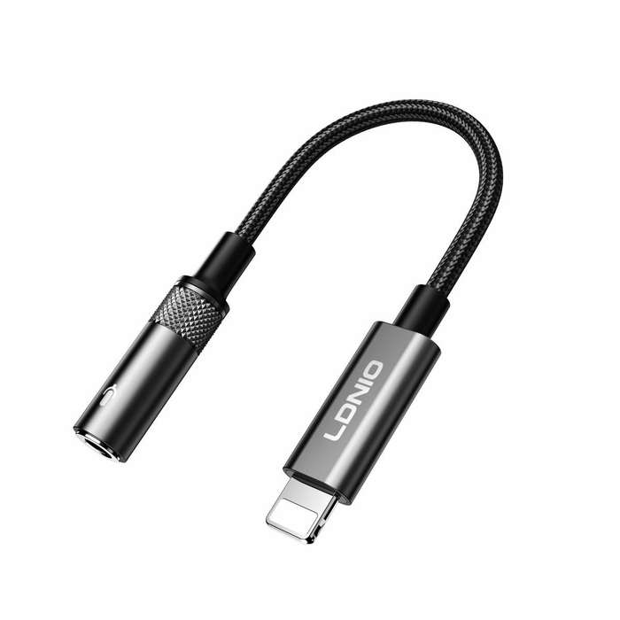 Lightning to 3.5mm Adapter 130mm-Audio Cable for Lightning Devices-LS-T90i