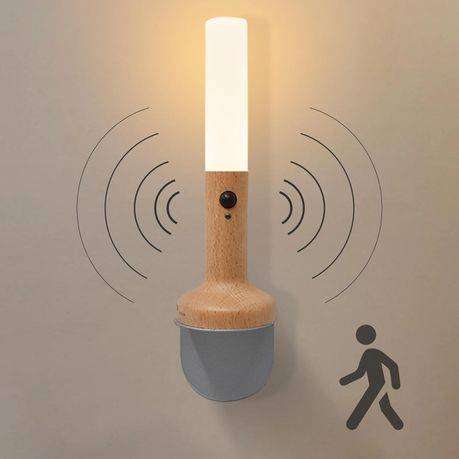 Motion Sensor Night Light - Rechargeable Magnetic LED Wall Lamp for Bedroom