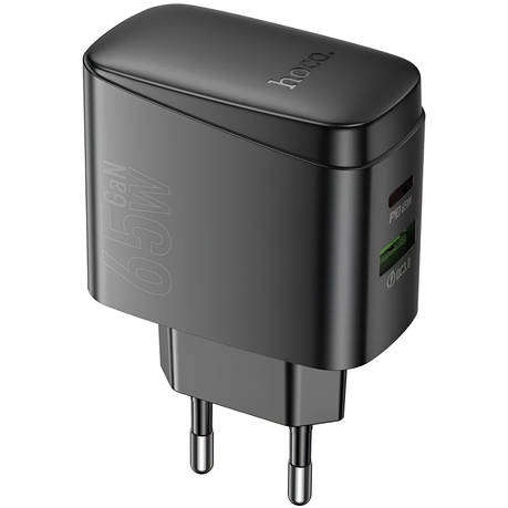 USB-C Fast Travel Charging Adapter 65W with USB-C + USB-A Port  HOCO CS63A
