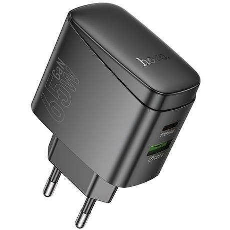 USB-C Fast Travel Charging Adapter 65W with USB-C + USB-A Port  HOCO CS63A