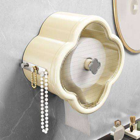 Wall Mount Waterproof Toilet Paper Holder  Roll Dispenser & Bathroom Storage
