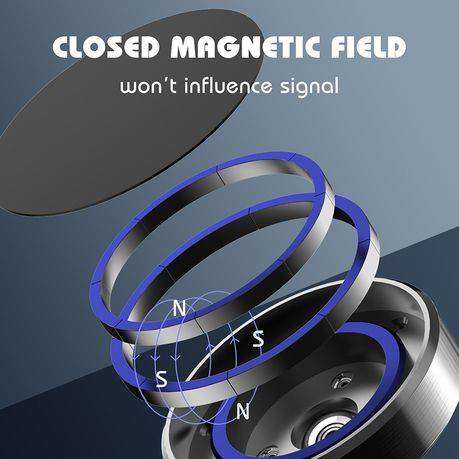 Magnetic Car Phone Holder-360 Rotation Mini Dashboard Mount Stand-MG09