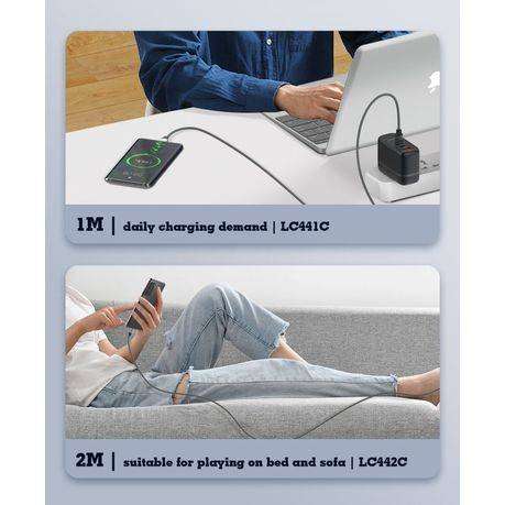 USB-C Fast Charging Data Cable 65W USB-C To USB-C 2 Meter Cabl-LDNIO-LC442C