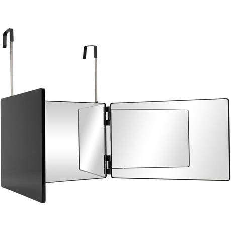 360 Hairdressing Mirror with Adjustable Telescopic Hook for Makeup and Shaving