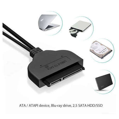 USB 3.0 to SATA Fast Transmission Serial Port Adapter