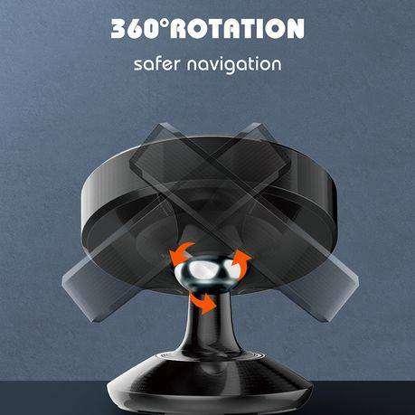Magnetic Car Phone Holder-360 Rotation Mini Dashboard Mount Stand-MG09