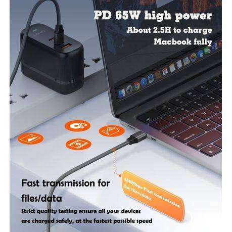 USB-C Fast Charging Data Cable 65W USB-C To USB-C 2 Meter Cabl-LDNIO-LC442C