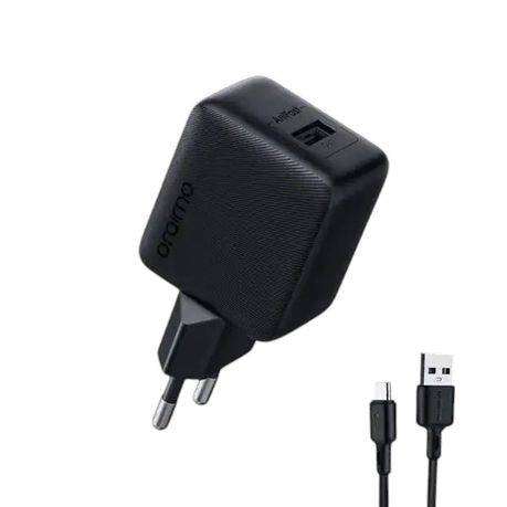 USB-C Fast Charger 18W with USB-A Port + 1m USB-A to USB-C Cable  Oraimo C-OCW-5184E