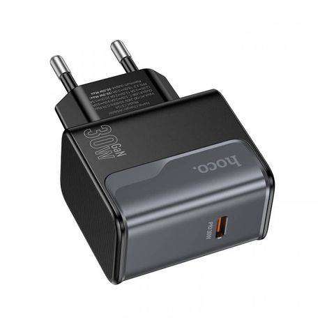 Fast Charger 30W PD USB-C Wall Adapter - Hoco CS72A Quick Charge Black