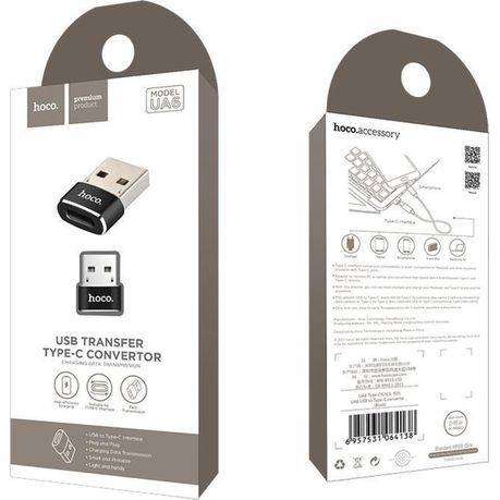 USB-A Male to USB-C Female Charging & Data Transfer Adapter  HOCO UA6