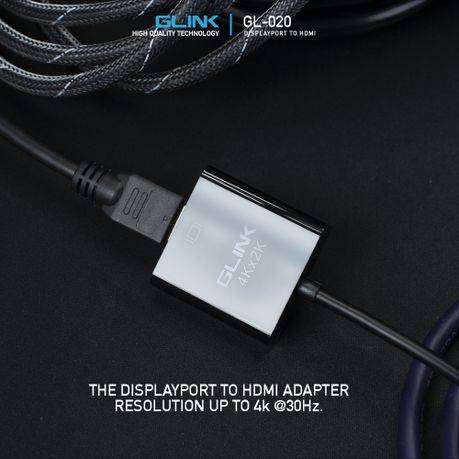 DisplayPort to HDMI Adapter  Full HD 1080p Resolution Converter  GLINK GL-020