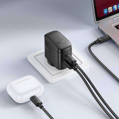 USB-C Fast Travel Charging Adapter 65W with USB-C + USB-A Port  HOCO CS63A