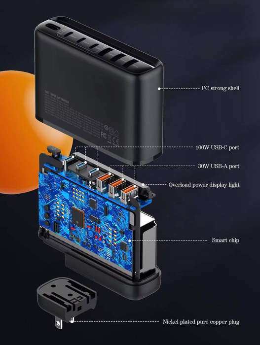 LDNIO A6140 140W Super Fast Multiport Charging Station (6 Ports)