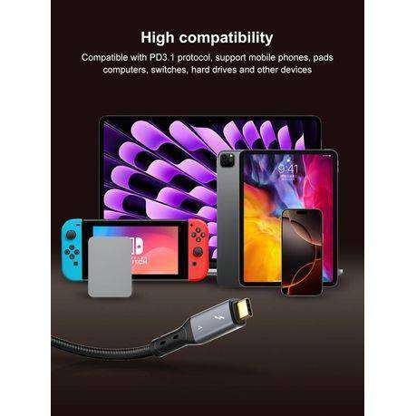 USB-C Fast Charging Data Cable 240W-USB-C To USB-C 1Meter Cabl-LDNIO-TC-11c
