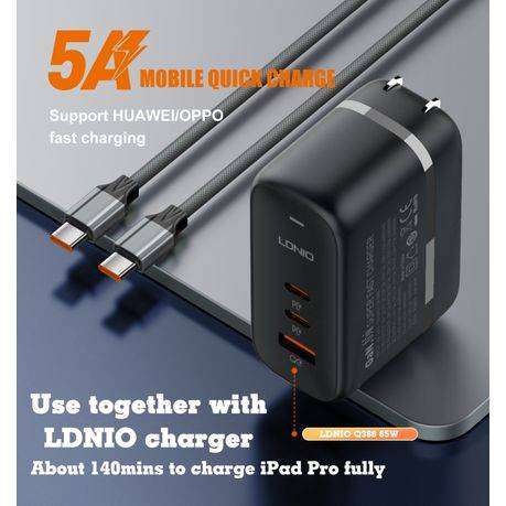 USB-C Fast Charging Data Cable 65W USB-C To USB-C 2 Meter Cabl-LDNIO-LC442C