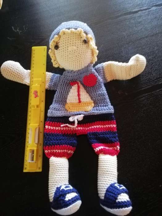 Crochet Comfort Cuddle  Attachment Doll - Boat Boy