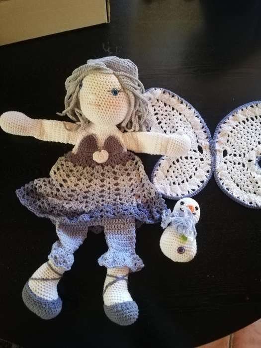 Crochet Comfort Cuddle  Attachment Doll - Winter Fairy