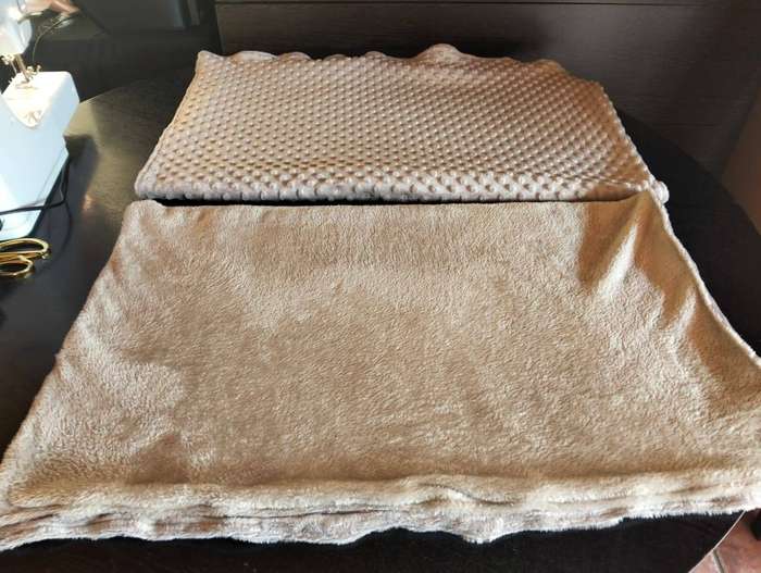 Minky Blanket Gold/Brown (70x90cm)