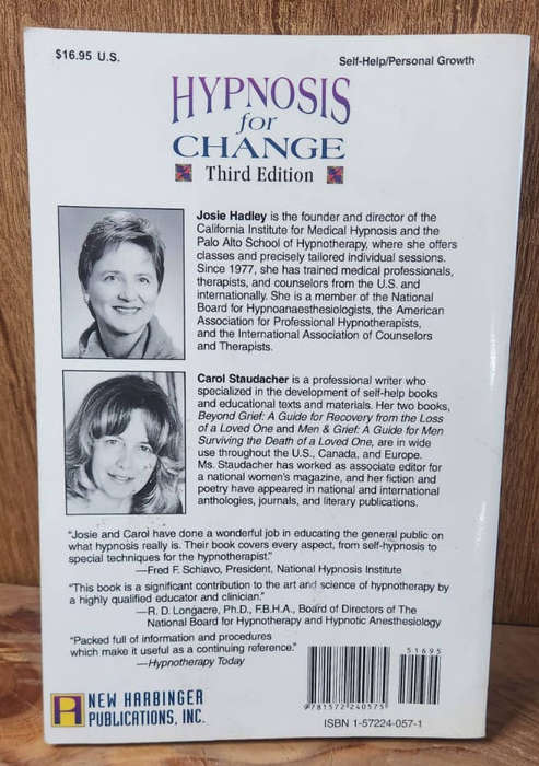 Hypnosis for change - Josie Hadley & Carol Staudacher