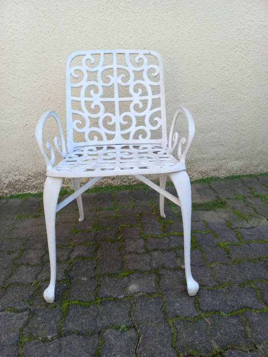 Wrought iron garden chair