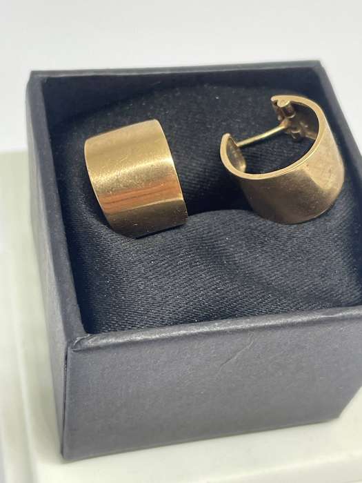 Vintage 9ct Gold Huggie Earrings  3.72g
