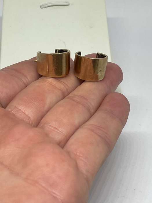 Vintage 9ct Gold Huggie Earrings  3.72g