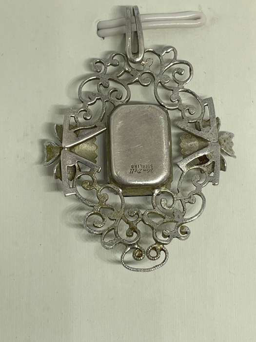 RARE FIND! Vintage Van Dell 925 Sterling Silver Pendant with Amethyst