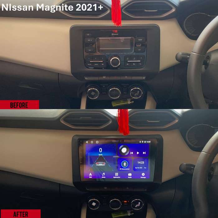 Nissan Magnite Premium 9" QLED Android Head Unit, DSP, 4GB 64GB