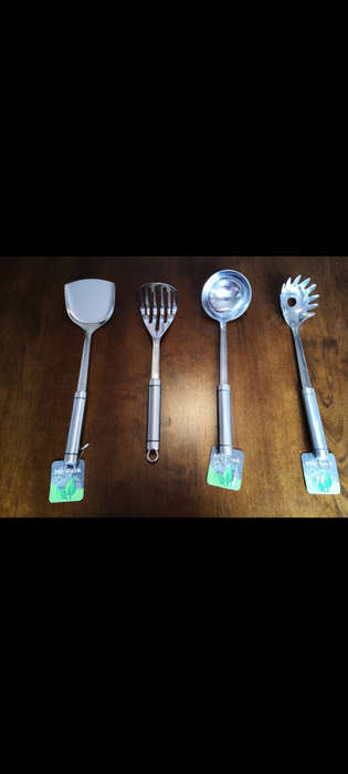 STAINLESS STEEL 4PC CROCKERY SET (B)